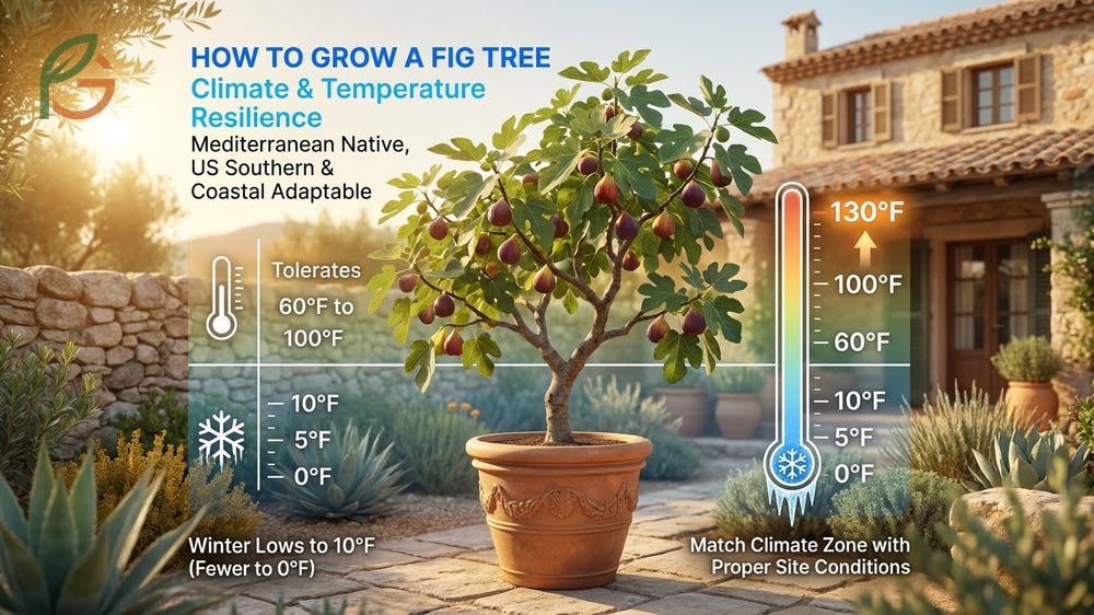 How to grow a fig tree by matching climate zones and ensuring 8 hours of sun exposure.
