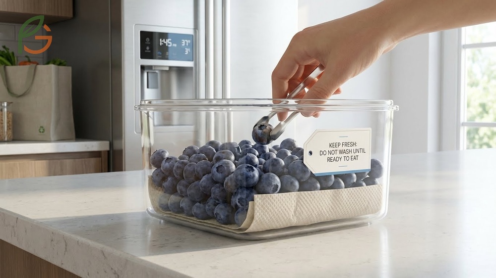 How to keep blueberries fresh longer requires using breathable containers and avoiding pre-washing.