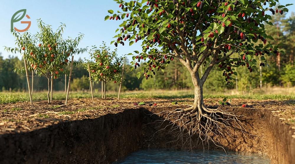 Mulberry tree care requirements include annual fertilization and late winter pruning to maintain healthy structure.